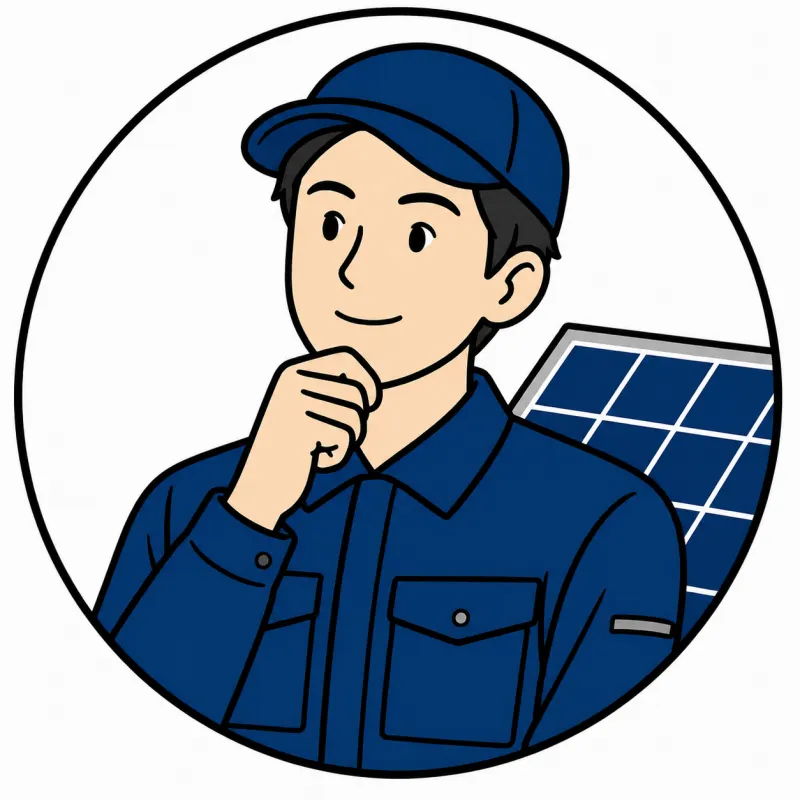 帽子を着けた作業員のイラスト